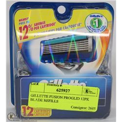 GILLETTE FUSION PROGLIDE 12PK BLADE REFILLS