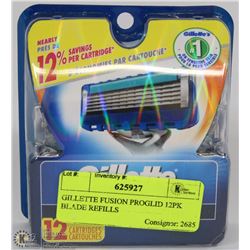 GILLETTE FUSION PROGLIDE 12PK BLADE REFILLS