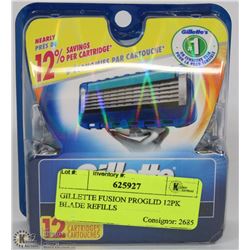 GILLETTE FUSION PROGLIDE 12PK BLADE REFILLS