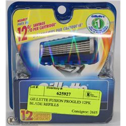 GILLETTE FUSION PROGLIDE 12PK BLADE REFILLS