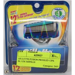 GILLETTE FUSION PROGLIDE 12PK BLADE REFILLS