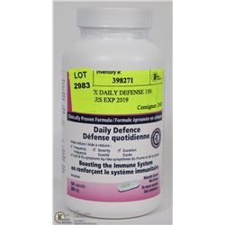 COLD FX DAILY DEFENSE 150 CAPSULES EXP. 2019