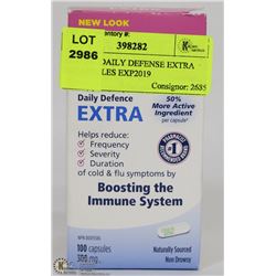 COLD FX  DAILY DEFENSE EXTRA  100 CAPSULES EXP2019