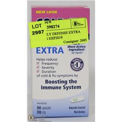 COLD FX  DAILY DEFENSE EXTRA  100 CAPSULES EXP2019