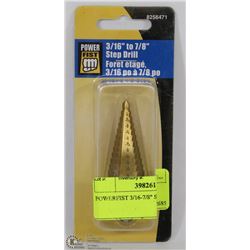 POWERFIST 3/16-7/8" STEP DRILL