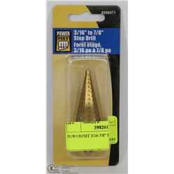 POWERFIST 3/16-7/8" STEP DRILL