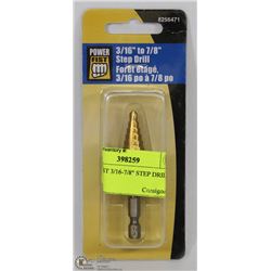 POWERFIST 3/16-7/8" STEP DRILL