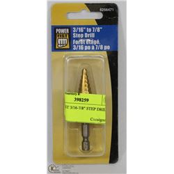 POWERFIST 3/16-7/8" STEP DRILL