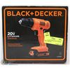 Image 1 : BLACK AND DECKER 20V LITHIUM DRILL/DRIVER