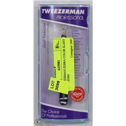 TWEEZERMAN ZEBRA COLOR SLANT TWEEZERS