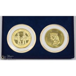 LOT OF 2 ASSEMBLY OF TREATY CHIEFS MEDALLIONS