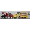 Image 1 : MACK DIE CAST LOGGING TRUCK AND KENWORTH CAR