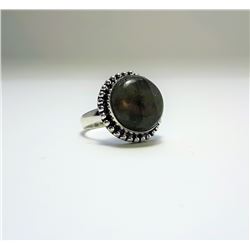 NATURAL LABRADORITE RING SZ 8