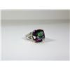 Image 1 : MYSTIC TOPAZ SQUARE CUT RING SZ 7