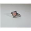 Image 1 : NATURAL PINK AUSTRALIAN FIRE OPAL RING