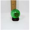 Image 1 : GREEN SEA GLASS 40MM SPHERE & STAND
