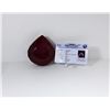 Image 1 : HUGE PEAR SHAPED NATURAL RUBY & COA