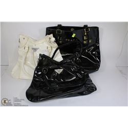 LOT OF THREE REPLICA PRADA PURSES