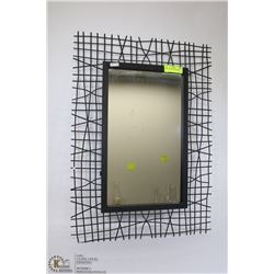 20"X28" BLACK METAL MIRROR