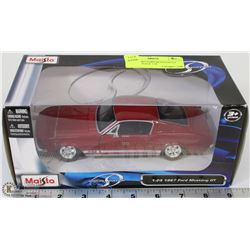 MAISTO 1967 FORD MUSTANG GT DIECAST SCALE 1:24