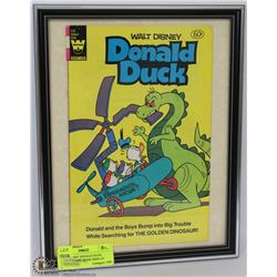 WALT DISNEY DONALD DUCK FRAMED COMIC BOOK DISPLAY