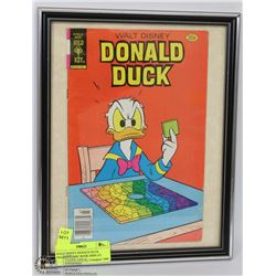WALT DISNEY DONALD DUCK FRAMED COMIC BOOK DISPLAY