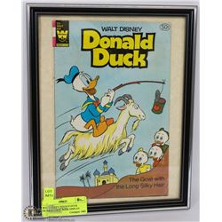 WALT DISNEY DONALD DUCK FRAMED COMIC BOOK DISPLAY