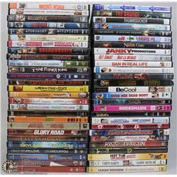 BOX OF 50+ DVD MOVIES