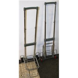 PAIR OF CHROME WHEEL TROLLEYS