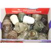 Image 1 : BOX OF GLASS INSULATORS, SOME MARKED CPR