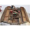 Image 1 : ANTIQUE TOOLBOX W/ ANTIQUE TOOLS