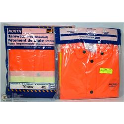 2 ALL TASK RASK FIRE RETARDANT RAINCOATS