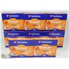 Image 1 : CASE OF 8 VERBATIM 10PKS OF DVD R- DISCS