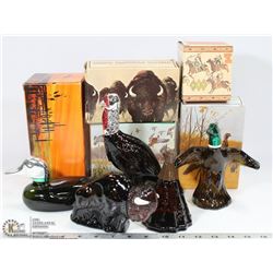 FLAT WITH ASSORTED FULL AVON "WILDLIFE" COLOGNE