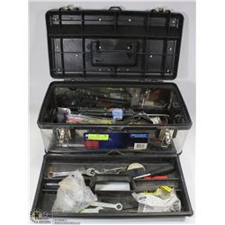 MASTERCRAFT PLASTIC/STAINLESS STEEL TOOL BOX W/