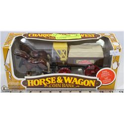 ERTLE LIMITED EDITION HORSE & WAGON BANK