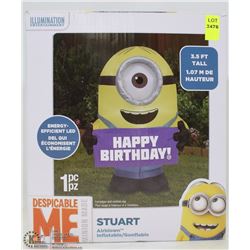 MINIONS HAPPY BIRTHDAY INFLATABLE TOY 3-1/2FT TALL