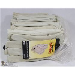 BUNDLE OF 12 LEATHER CONDOR LINED ROPER GLOVES