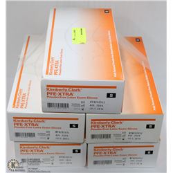 FIVE BOXES OF KIMBERLY-CLARK POWDER-FREE LATEX