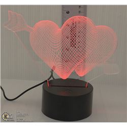 NEW LED LOVE HEARTS NIGHTLIGHT