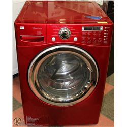 RED LG STEAM FRONT LOAD WASHER