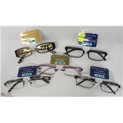 LOT OF 5 READING GLASSES STRENGTH +2.75