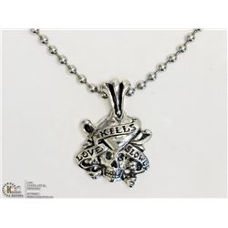 #3-STAINLESS STEEL ED HARDY MEN'S NECKLACE