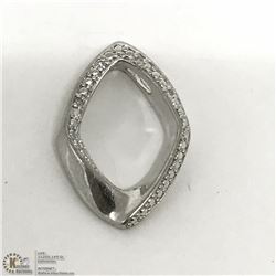 #13-STERLING SILVER DIAMOND PENDANT