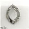 Image 1 : #13-STERLING SILVER DIAMOND PENDANT