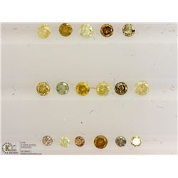 #14-GENUINE YELLOW DIAMOND LOOSE GEMSTONES