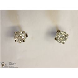 #31-14KT WHITE GOLD DIAMOND EARRINGS