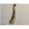 Image 1 : #41-14KT YELLOW & WHITE GOLD DIAMOND PENDANT