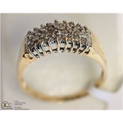 #43-10KT YELLOW GOLD DIAMOND RING
