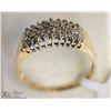 Image 1 : #43-10KT YELLOW GOLD DIAMOND RING